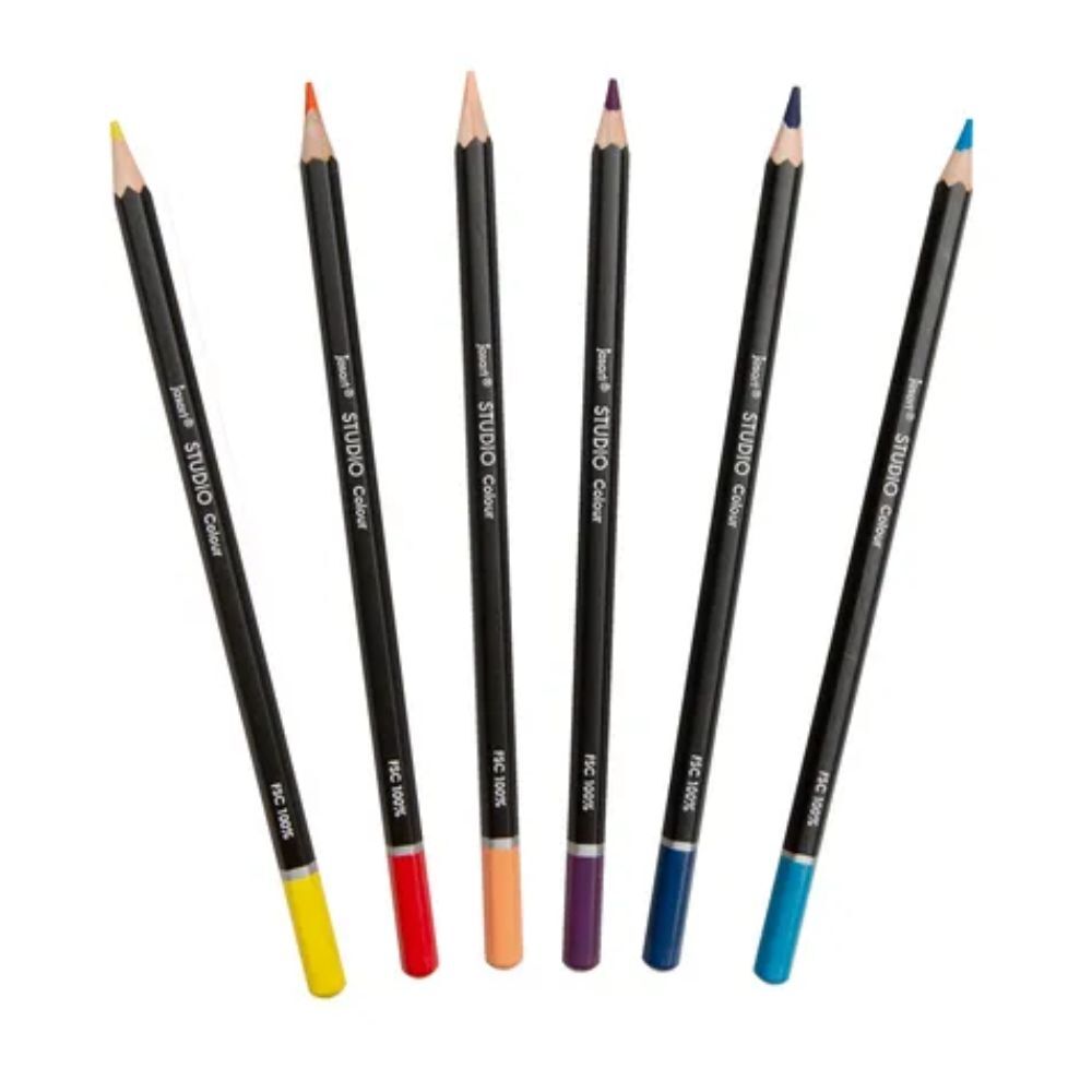 12pc Jasart Studio Art/Craft Tin Colour Pencil Set Non-Toxic