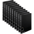 10 Pack Colourhide Refillable Display Book 20 Pockets Medium Weight A4 Black