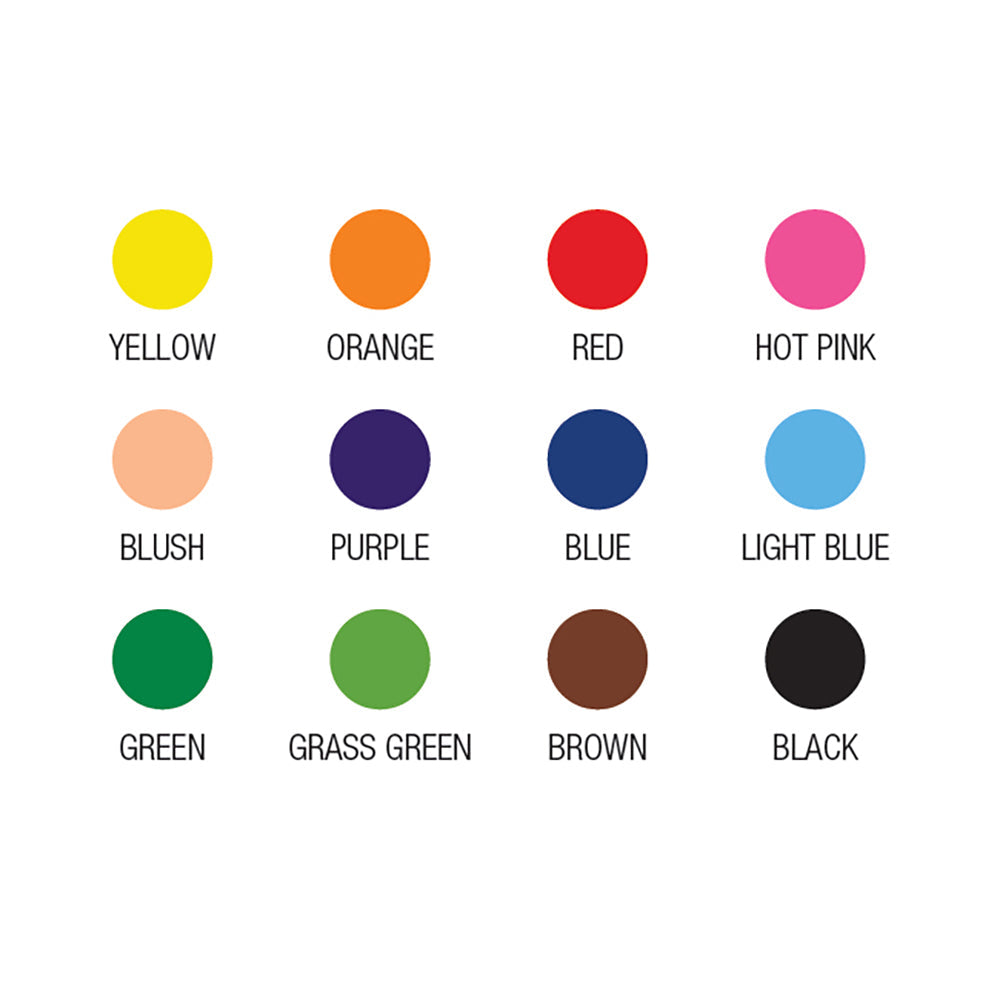 12pc Jasart Coloursphere Colour Pencil Set - Triangular