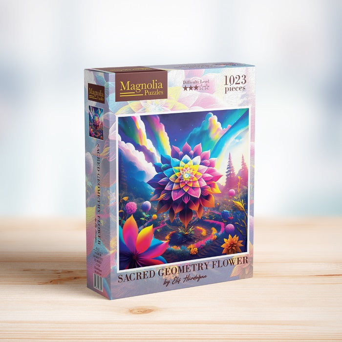 1023pc Sacred Geometry Flower - Elif Hurdogan Special Edition Jigsaw Puzzle