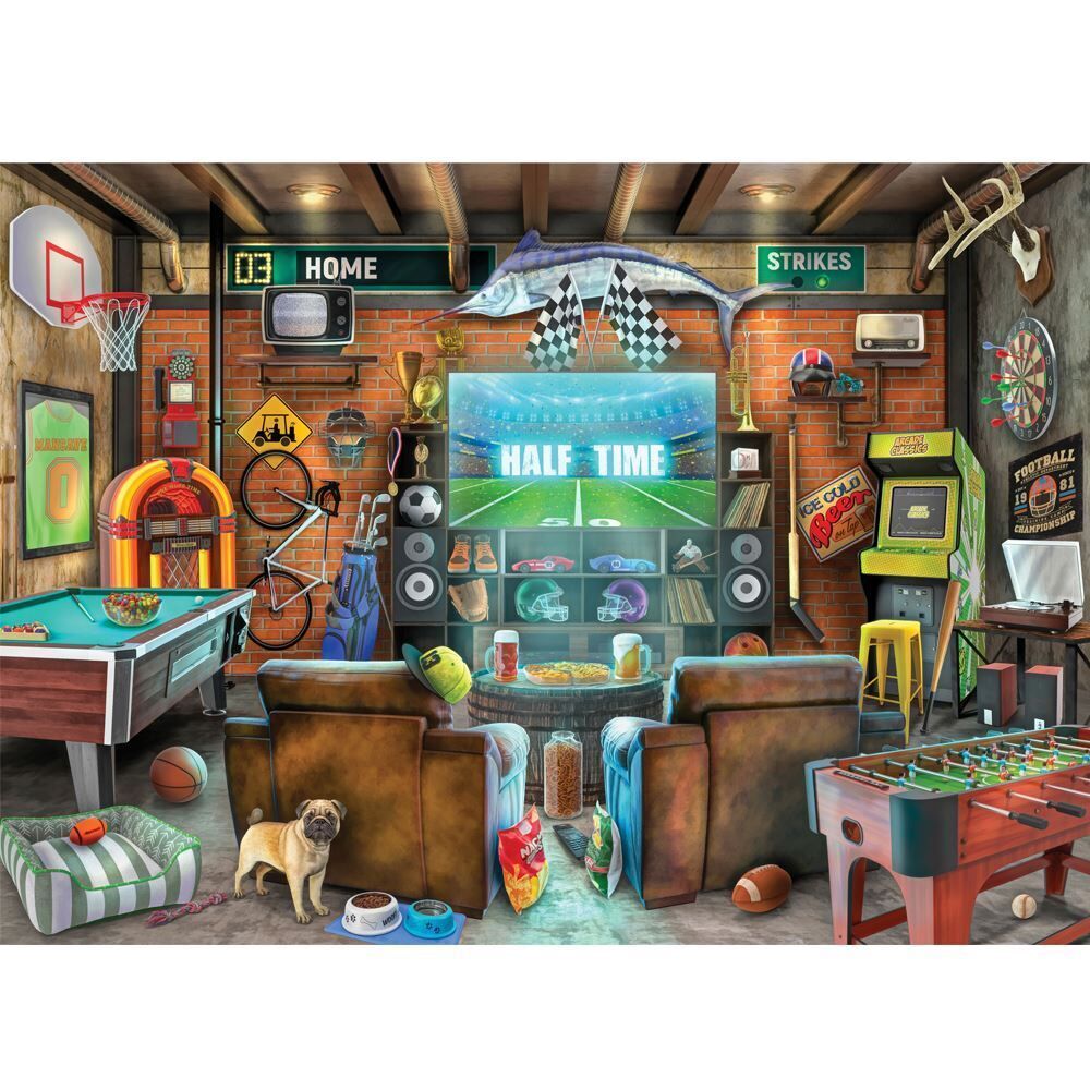 1000pc His & Hers: Man Cave