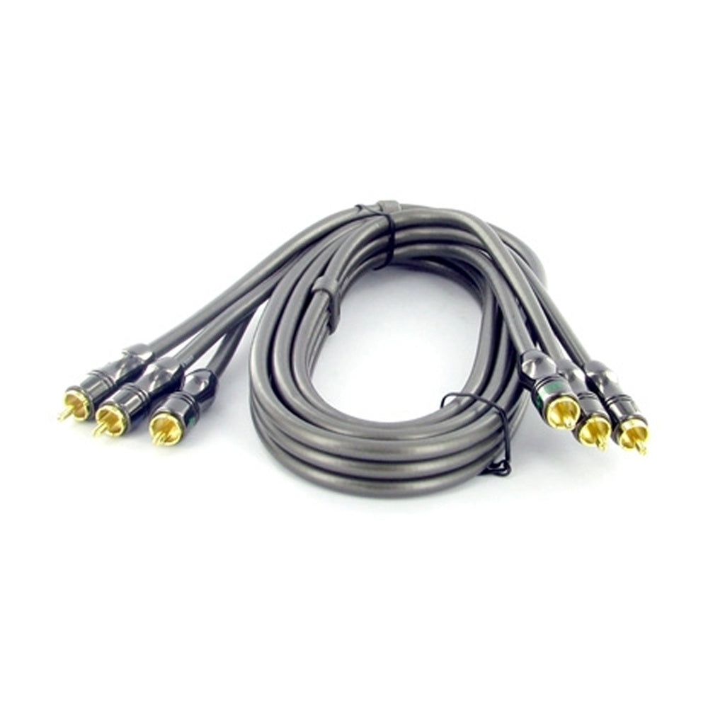 1.5m Ugly Premium Component RGB Video Cable 3 RCA 75 Ohm Shielded OFC Gold Plated