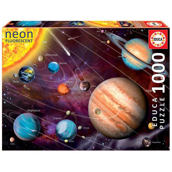 1000pc Neon Solar System Puzzle
