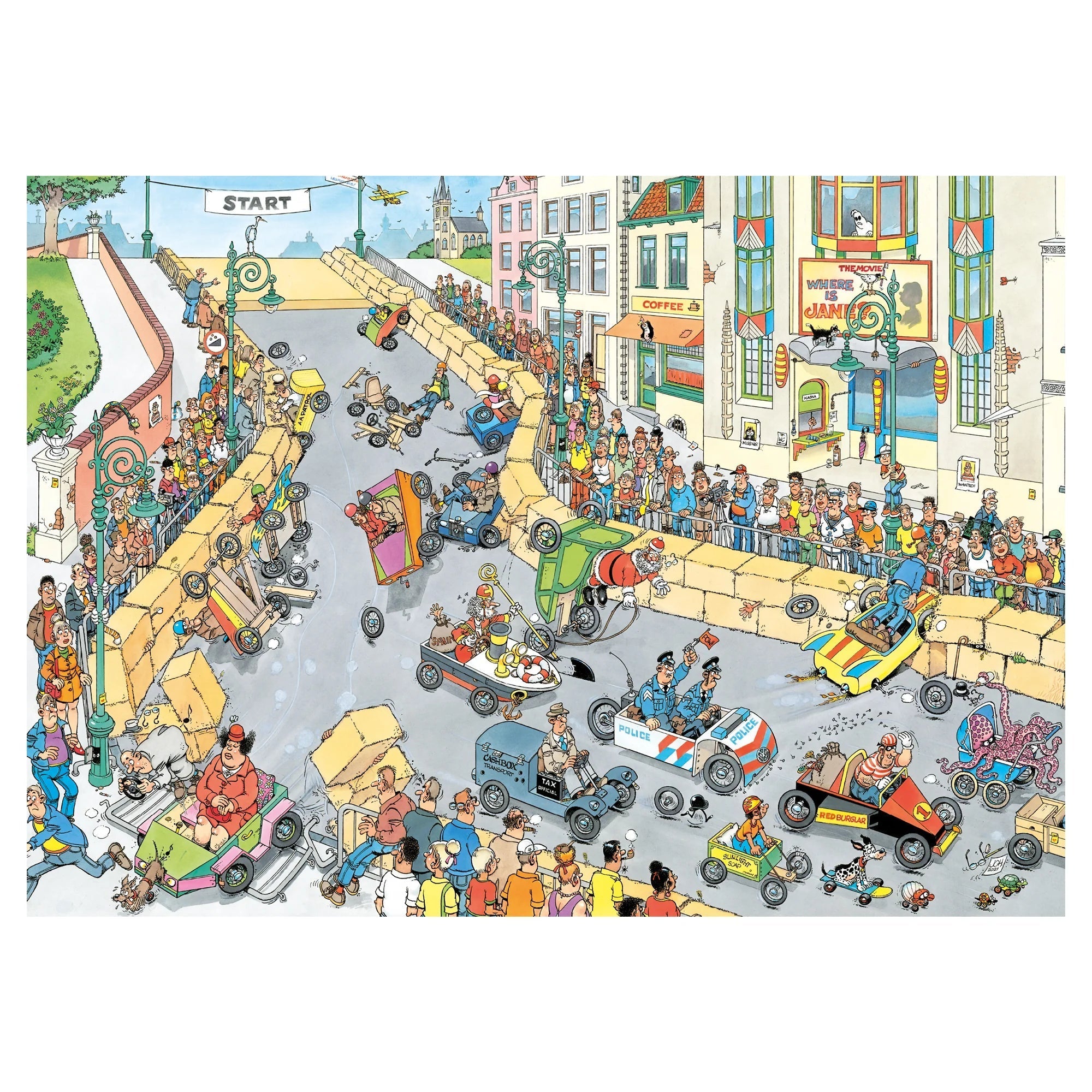 1000pc JVH Comic Puzzle: The Soapbox Race