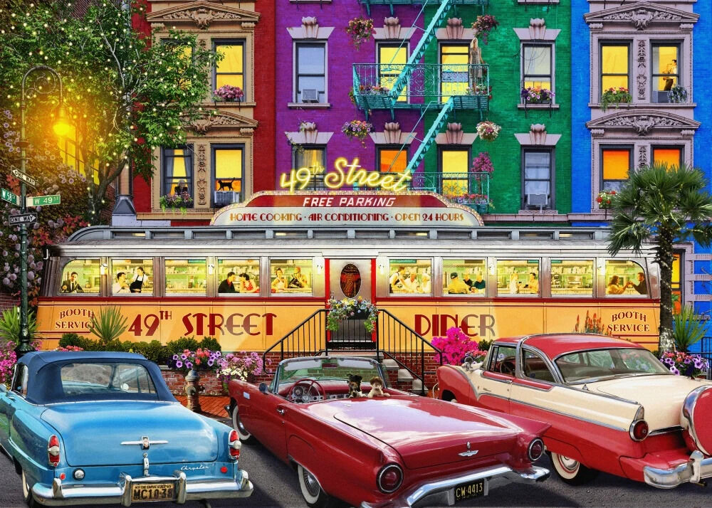 1000pc Travel Abroad 2: 49th Street Diner