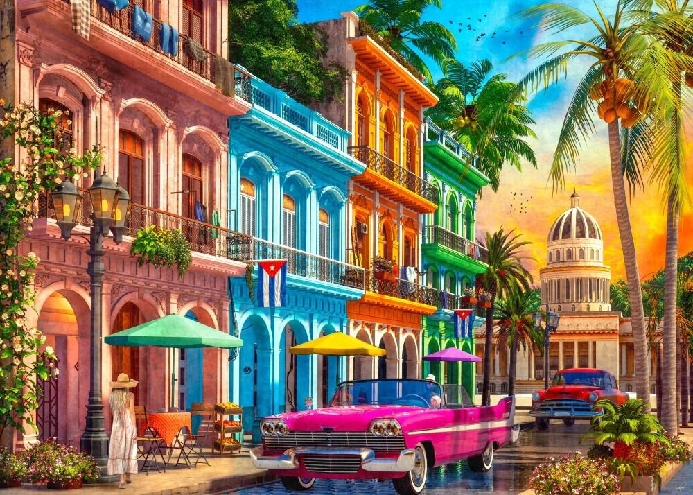 1000pc Travel Abroad 2: Havana Sunset