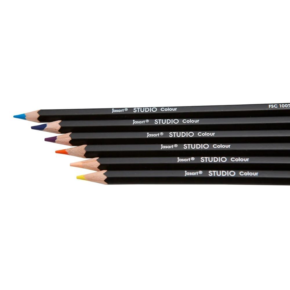 12pc Jasart Studio Art/Craft Tin Colour Pencil Set Non-Toxic