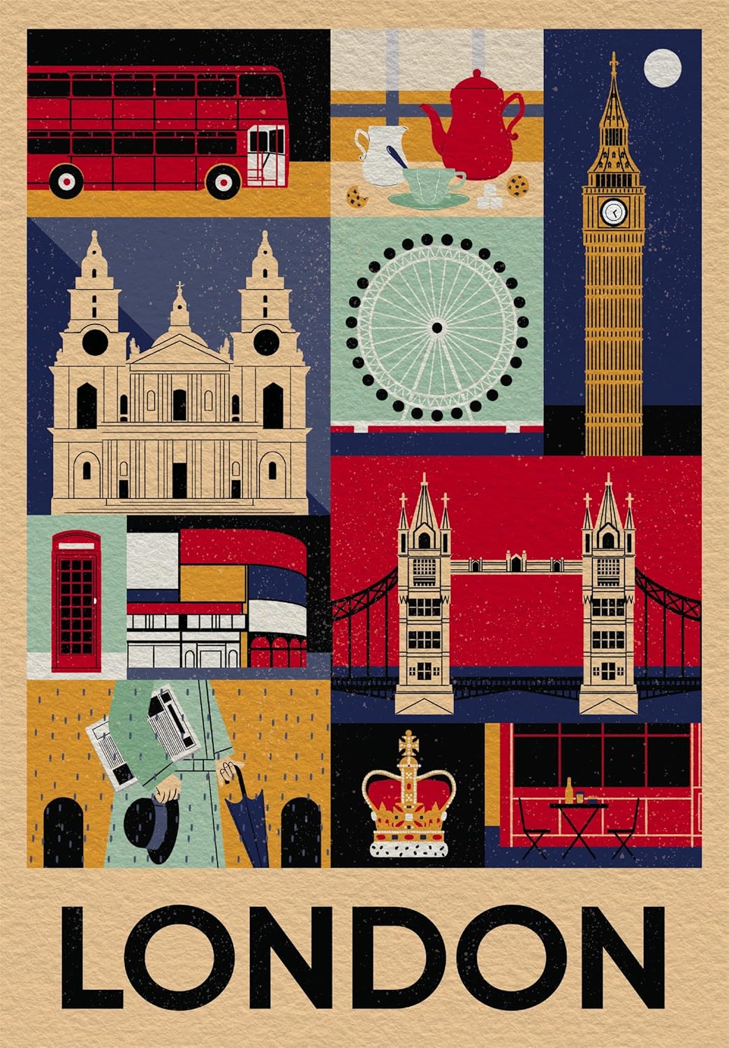 1000pc Style In The City - London Jigsaw Puzzle